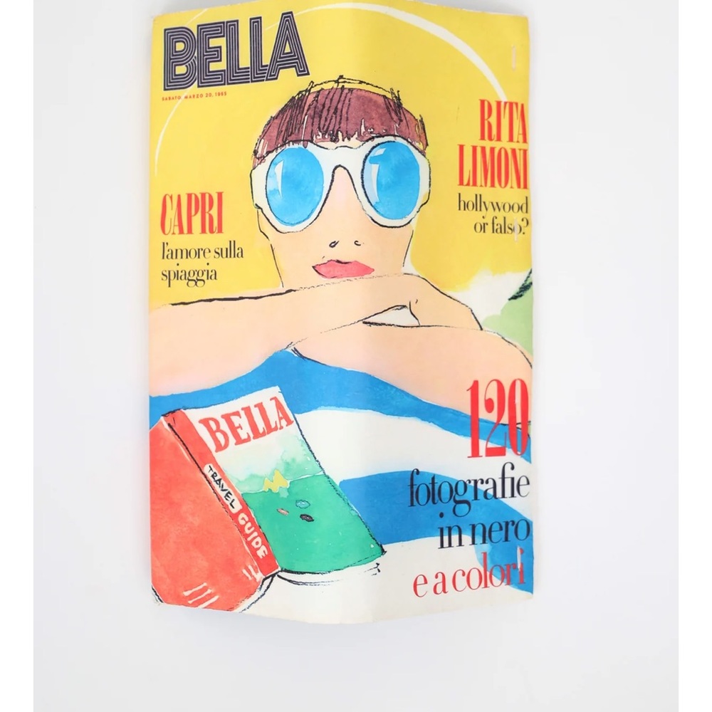 KATE SPADE 'Via Limoni' Vivi Magazine Clutch Bella Bag